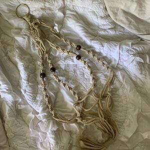 Macrame hanging plant holder